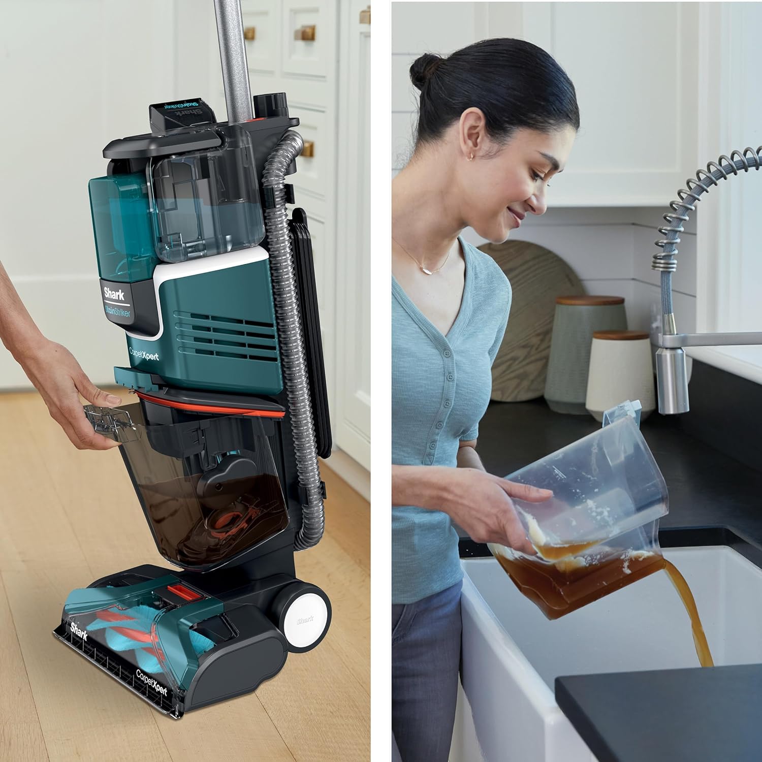 R-EX205 CarpetXpert with Stainstriker Deep Carpet Cleaner, Teal - Certified Refurbished