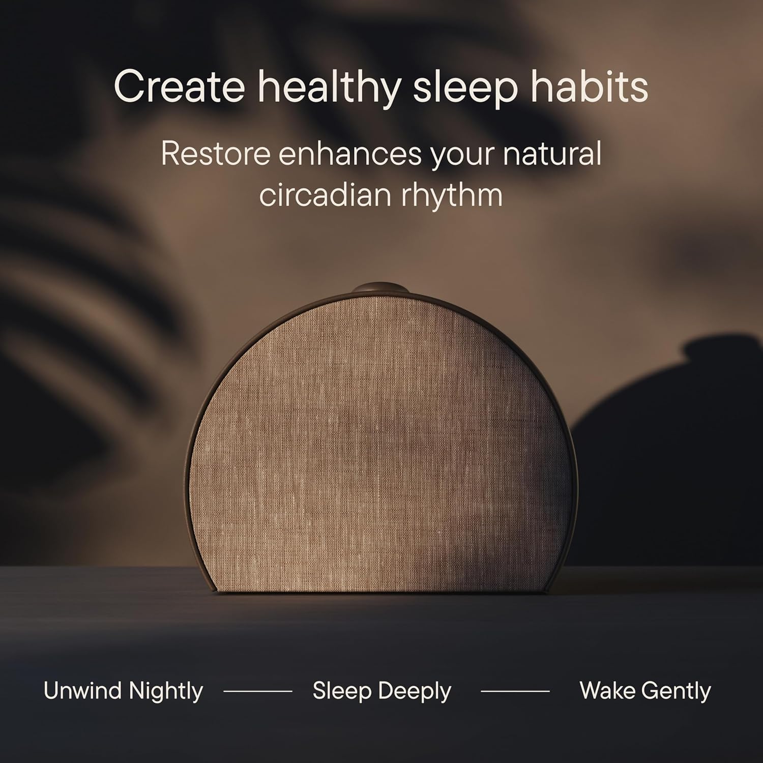 Hatch Restore 3 Sunrise Alarm Clock & Sound Machine, Smart Light (Cocoa) | White noise machine & sunrise alarm light