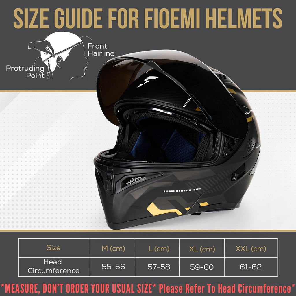 Modular Motorcycle Helmet, DOT Approved Full Face Flip Up Helmet with Dual Visor & Drop-Down Sun Visor, Anti-Fog