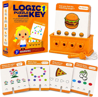 Preschool Learning Toys for Toddlers 3-5, Educational Toys | Includes 32 Double-Sided Cards with 64 Fun Challenges to