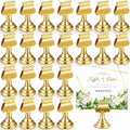 24 Pcs Wedding Table Number Holders Metal Gold Place Card Holder