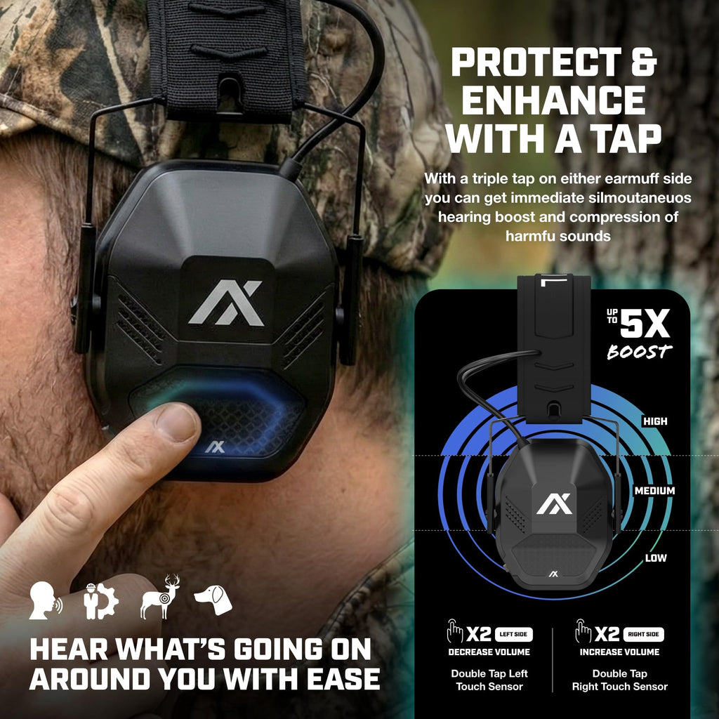 MX II PRO Bluetooth Earmuffs for Work, Hunting, Shooting