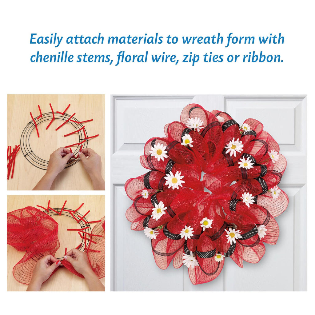 Wire Wreath Form 20 Inch Green