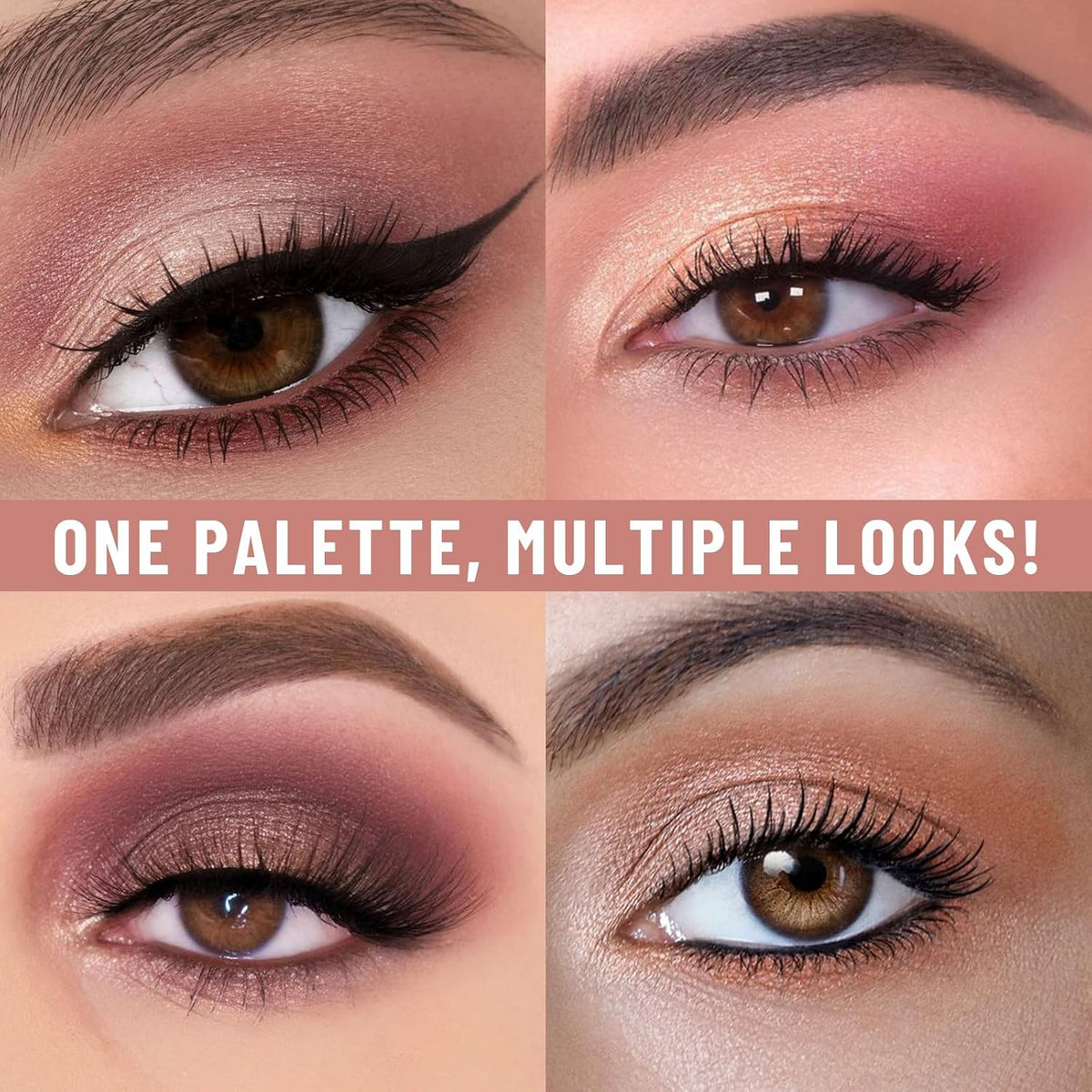 12 Color Eyeshadow Makeup Palette, Naked Nude Eye Shadow, Neutral Matte Shimmer Make Up Pallet with Double-ended