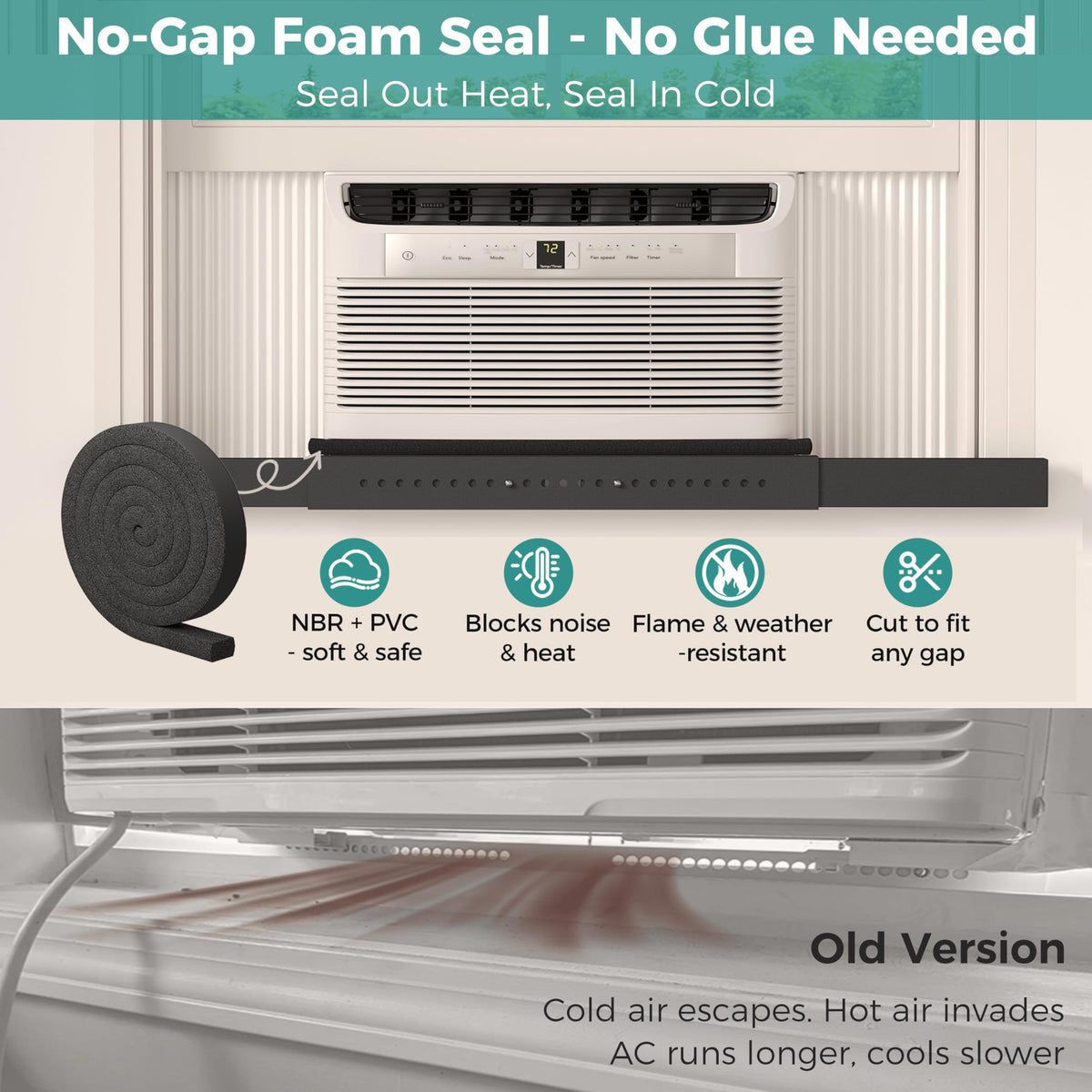 No-Drilling Window Air Conditioner Support Bracket, AC Holder Stand Mount