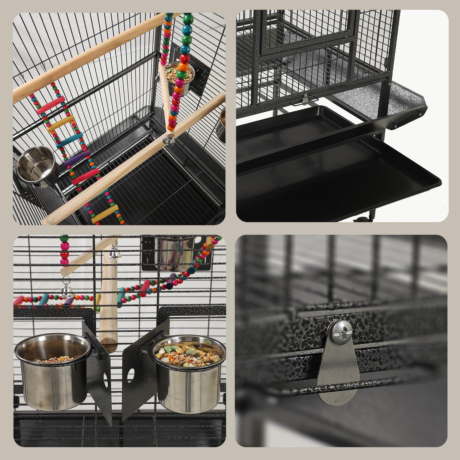 69 inch Large Bird Cages for Parrots,Large Parrot Cages for Large Birds | Flight Cage for Birds,Large Parakeet Cage
