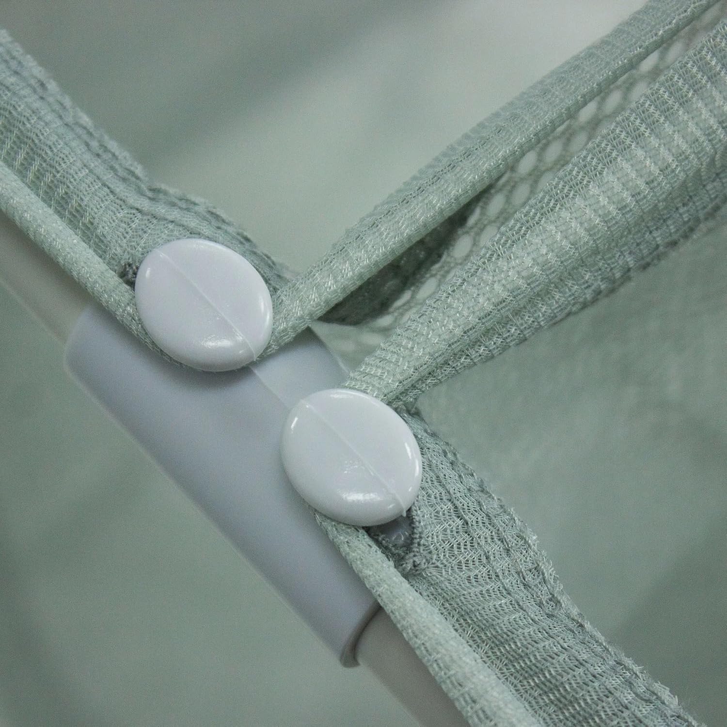 3-Bag Mesh Rolling Laundry Sorter Cart (Soft Silver), Easy Roll Casters, Space-Saving & Durable, Perfect for Bedroom