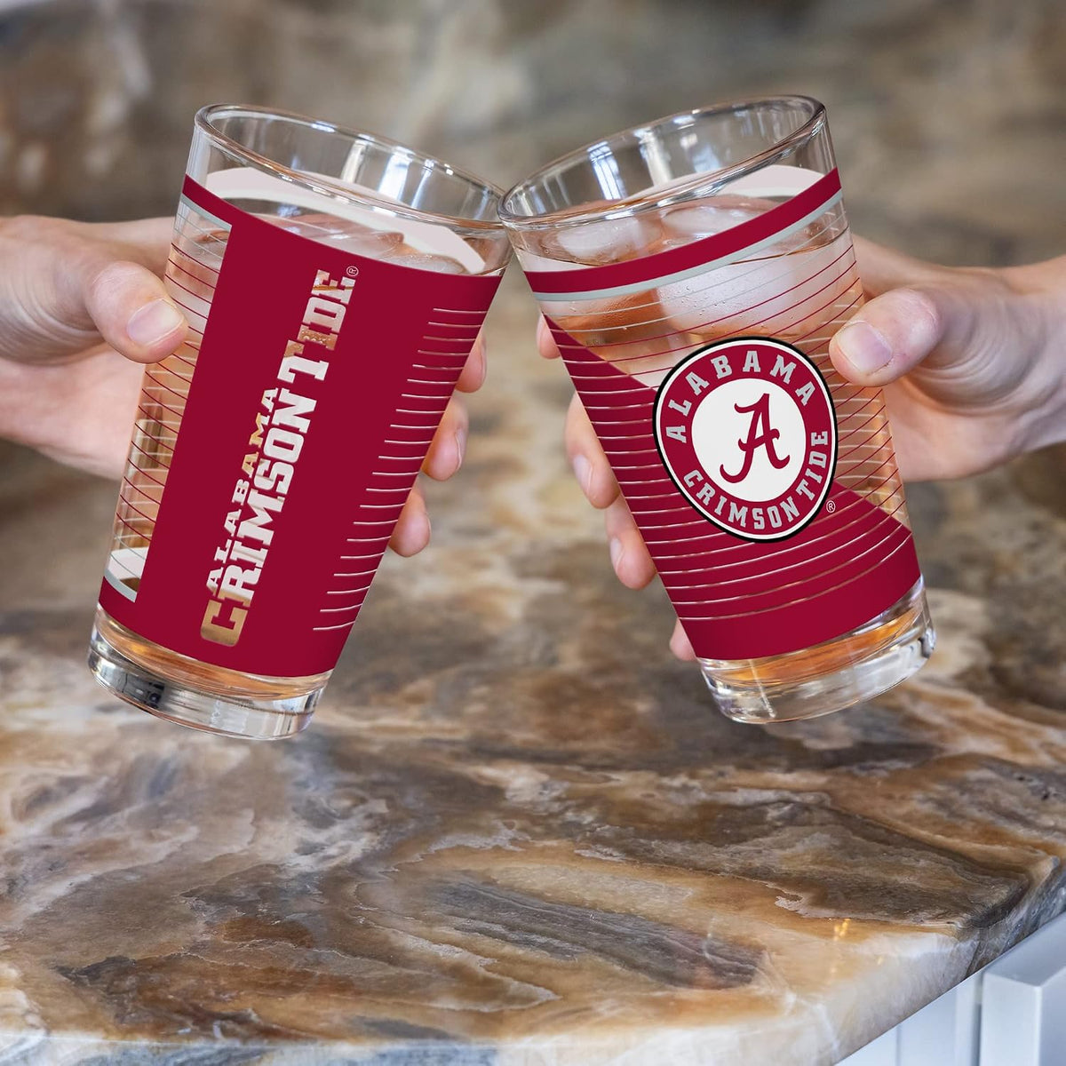 NCAA Main 2 Pack 16oz Pint Glass Gift Set