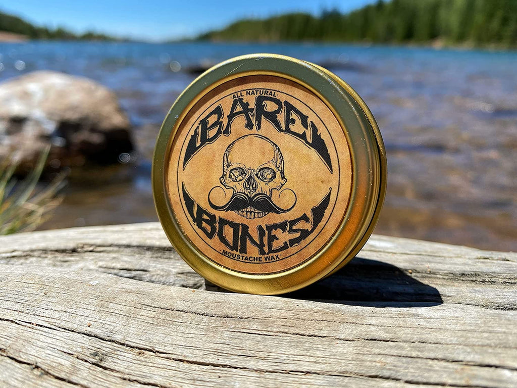 Mustache Wax Bare Bones for Men Medium Hold Grooming 1oz Death Grip