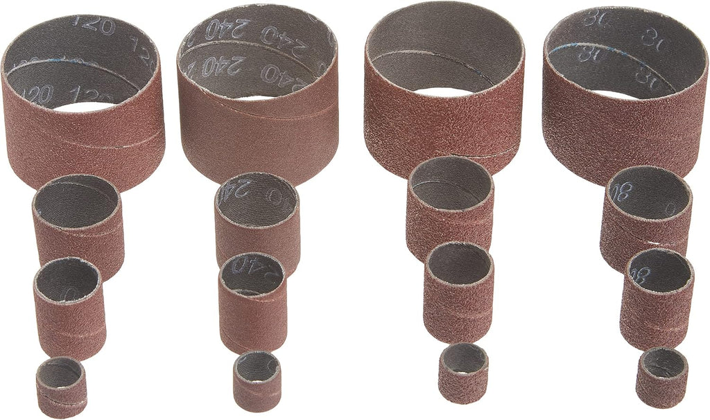 DS164SPC 16-Piece Replacement Sanding Drum Sandpaper Kit, Assorted Grits