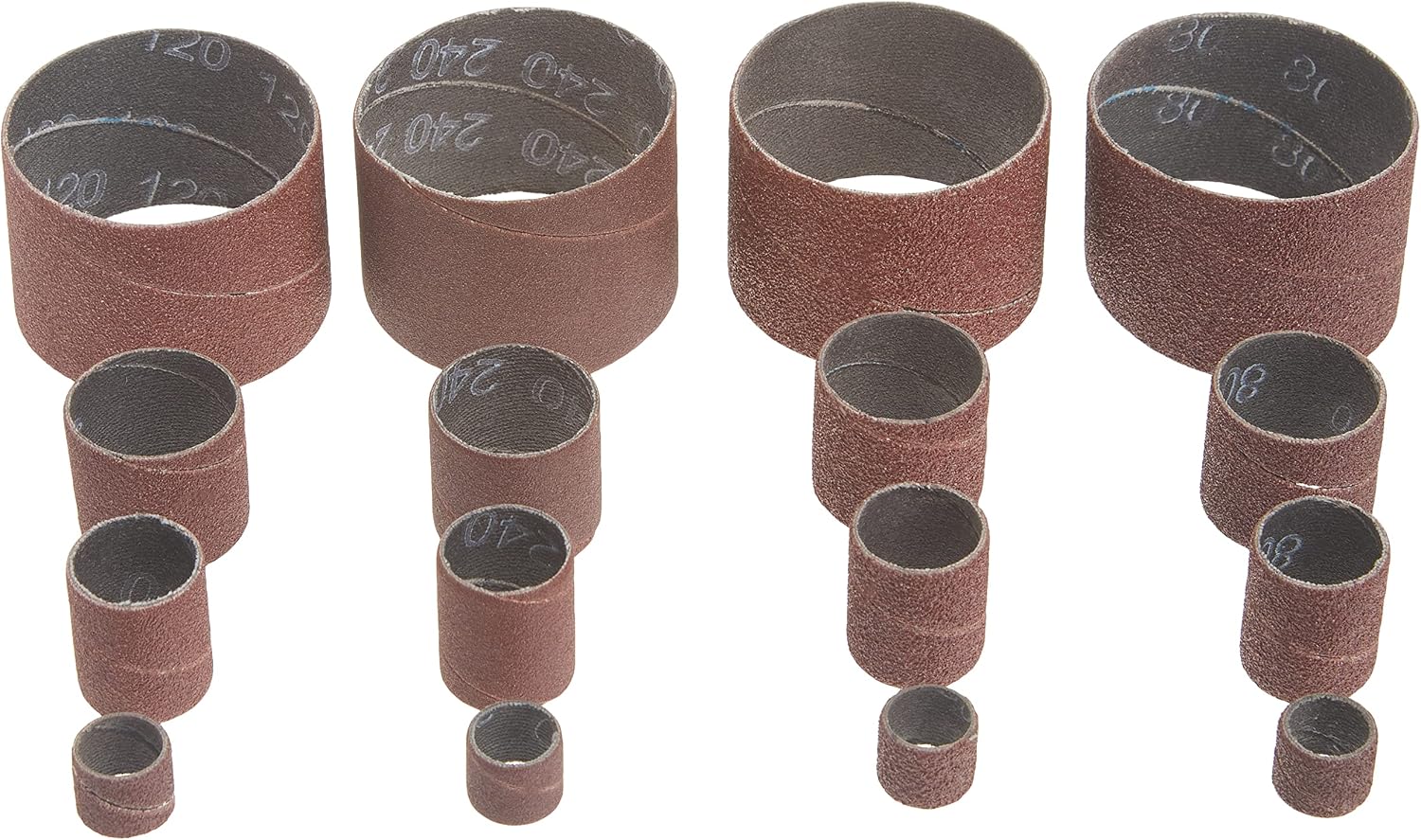 DS164SPC 16-Piece Replacement Sanding Drum Sandpaper Kit, Assorted Grits
