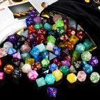 35-Set RPG Polyhedral Dice with Storage Pouch