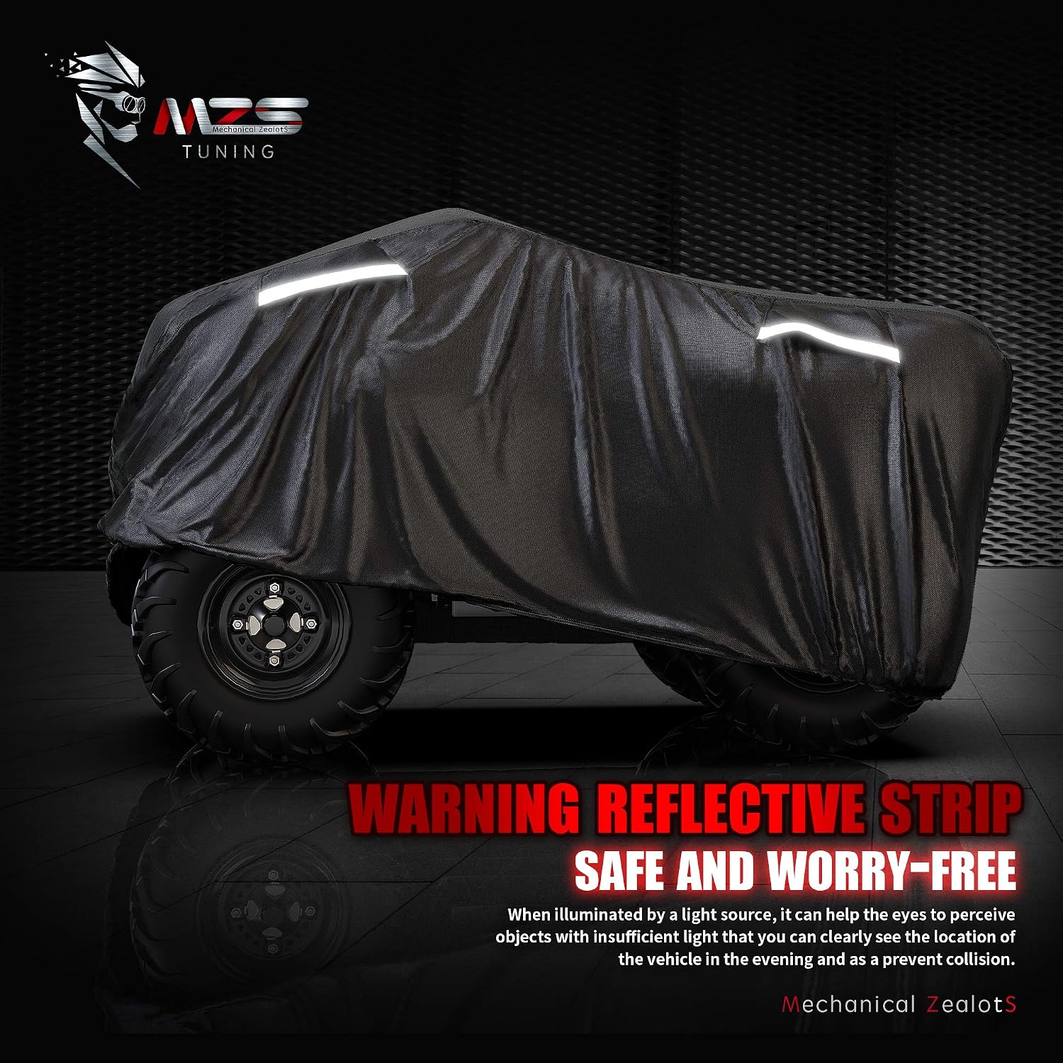 ATV Cover Waterproof Outdoor Heavy Duty, 101" 4 Wheeler Cover Storage, 420D Quad Covers Accessories Compatible with