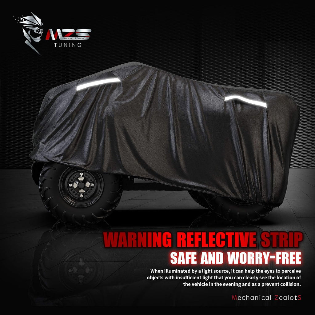 ATV Cover All Weather Season Outdoor Storage Waterproof Protection Accessories fits up to 101 inch Quad 4 Wheeler