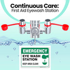 Eye Wash Kit, Faucet Mounted Emergency Eye Wash Station - 1 Pack