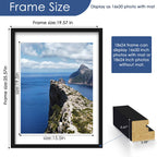 18x24 Poster Frame Set of 6, Wall Mounting Display, Black