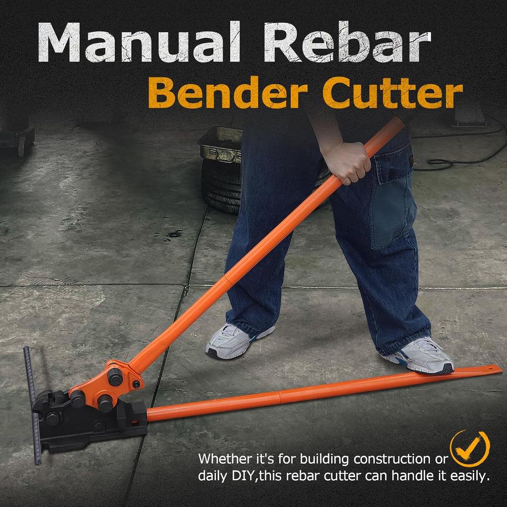 Manual Rebar Cutter and Bender,for Construction Site and Home-use,Removable Rebar Shears, Rebar Bending Machine