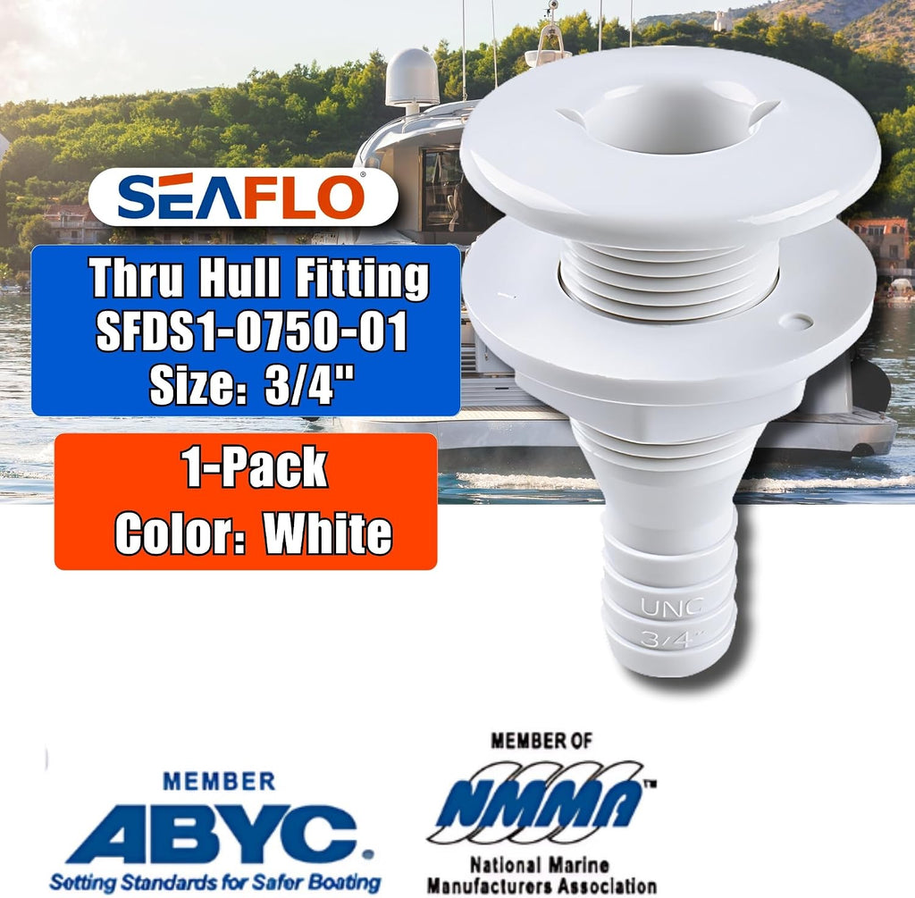 SEAFLO Thru Hull Fittings (3/4")