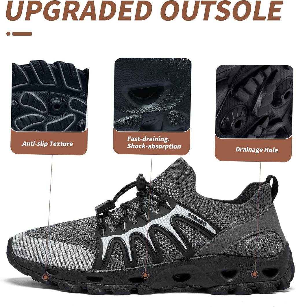 Water Shoes for Women Men Quick-Dry Aqua Shoes Men's Hiking Water Shoes Women's Beach Shoes Lightweight Water Sports