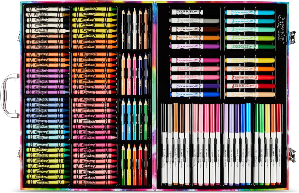 Inspiration Art Case Coloring Set - Tie-Dye (140ct), Art Supplies Set For Kids, Travel Drawing Kit, Gift for Girls &