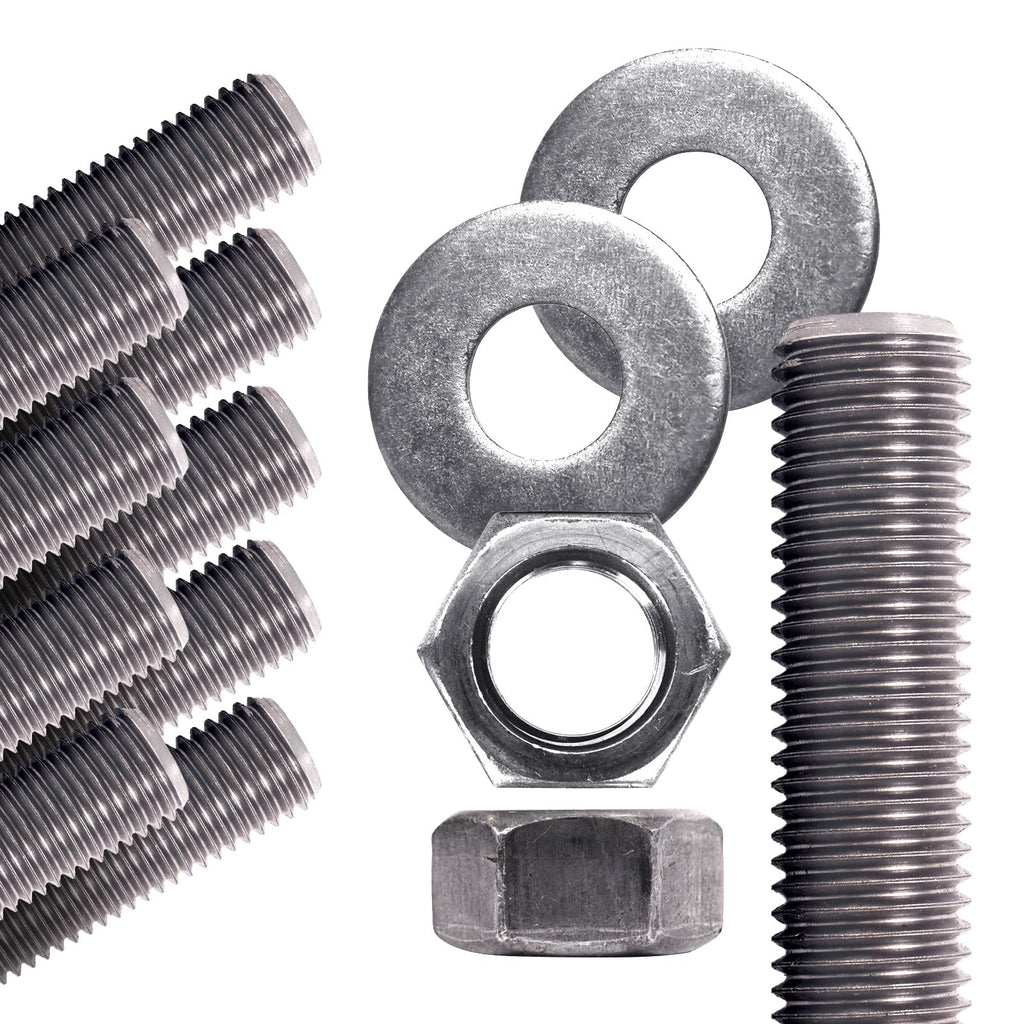 Conquest Type 304 Stainless Steel Threaded Rod 3/8"-16 x 36