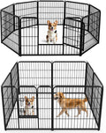 Dog Playpen 32 Inch 8 Panels Indoor Outdoor Metal Pet Fence