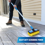 Hydropower Lock-On 10" Bi-Level Scrub Brush