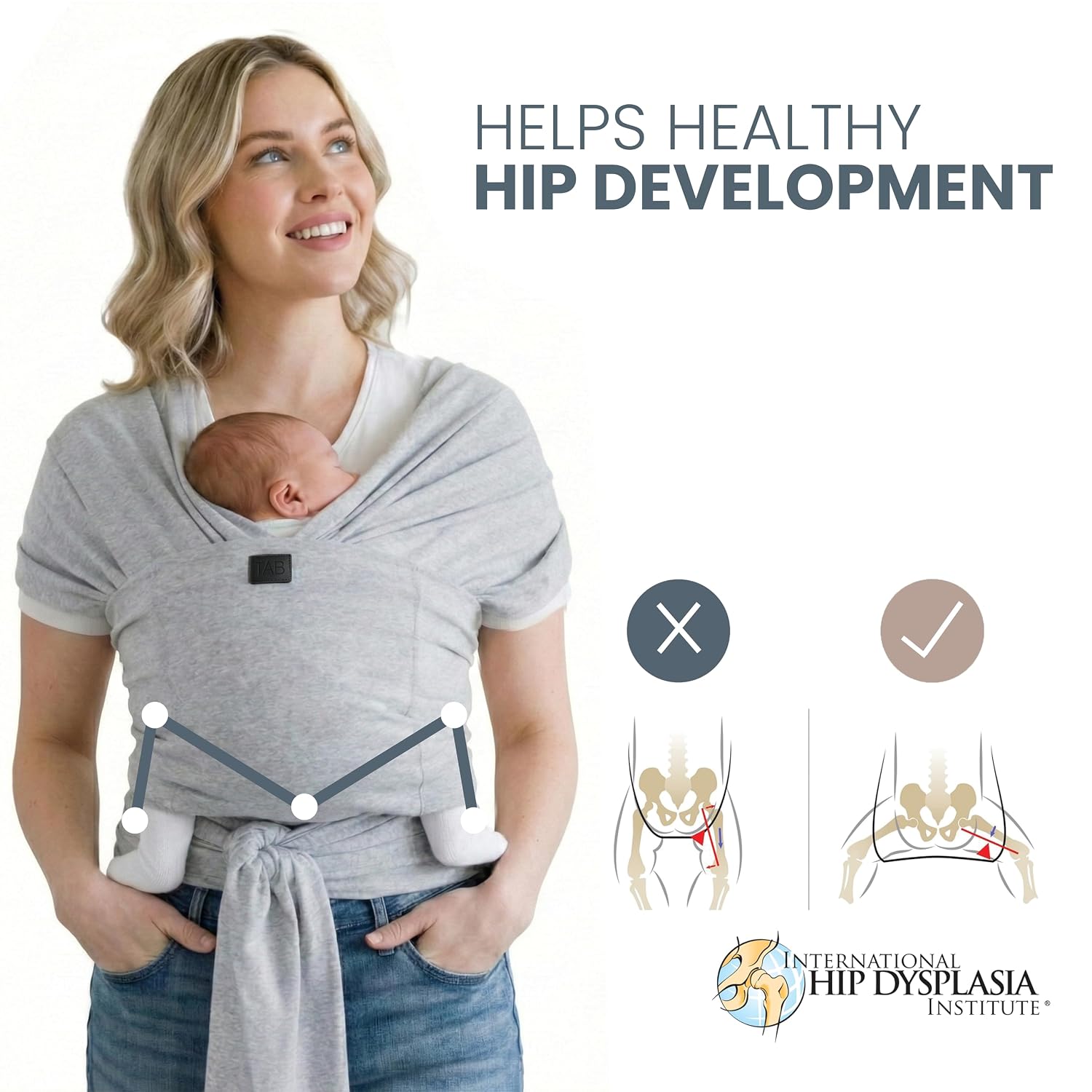 Baby Wrap Ring Sling Carrier, Newborn to Toddler, Adjustable Ergonomic Design for Mom & Dad, Soft Breathable