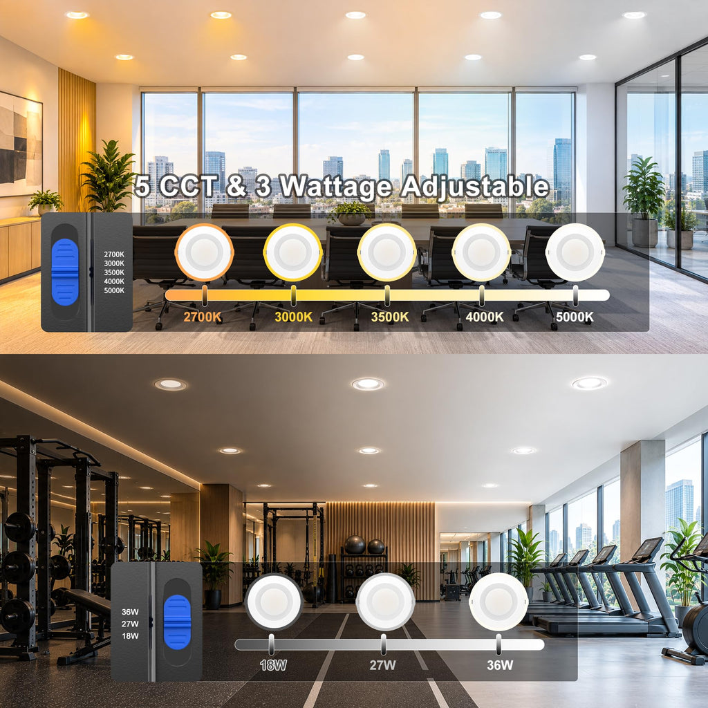 8 Inch LED Recessed Commercial Downlight - Canless Recessed Ceiling Lights