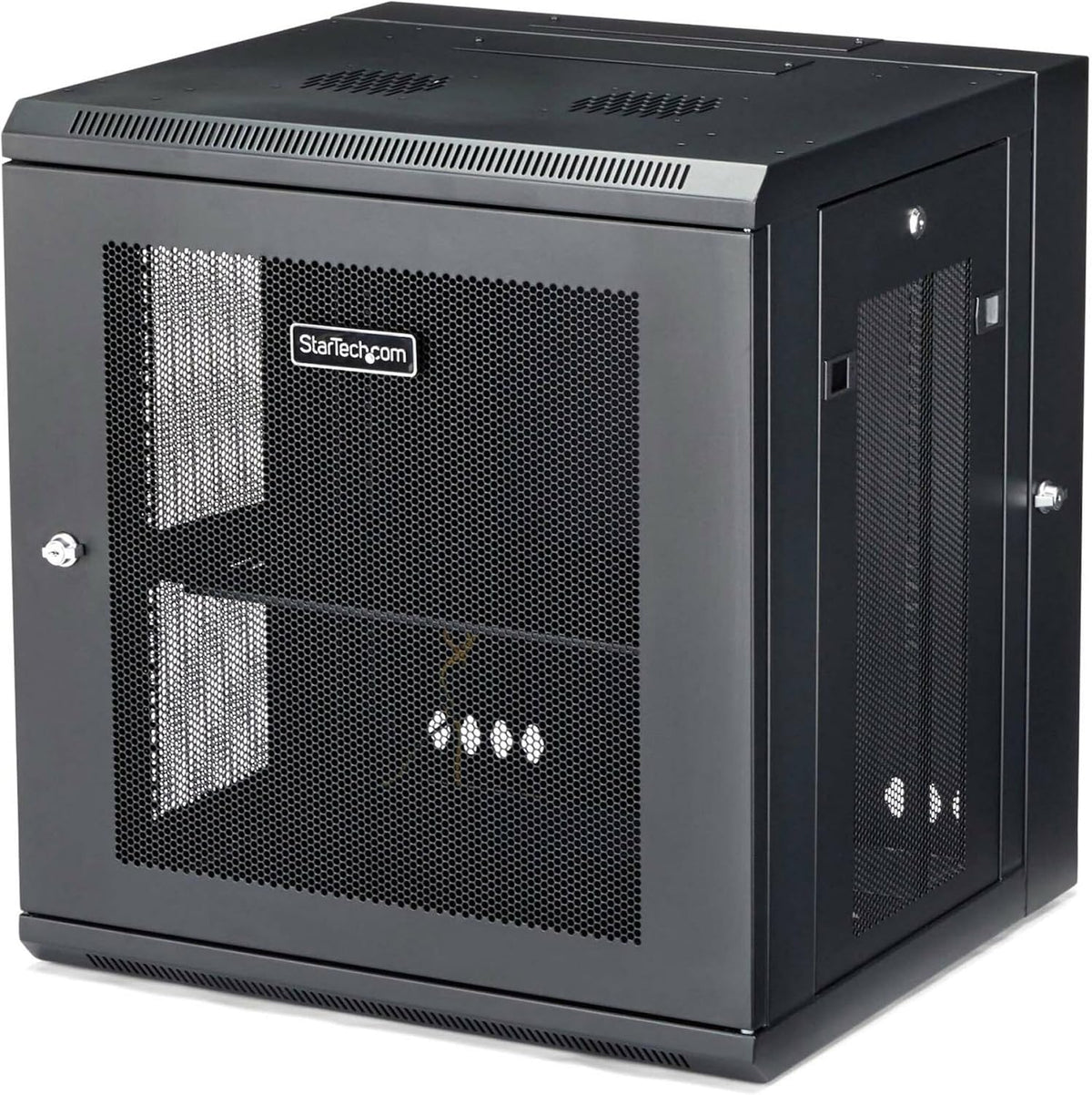 StarTech 12U Wall-Mount Cabinet, 19in, 4-Post, 16in Deep, 198lb (RK12WALHM)