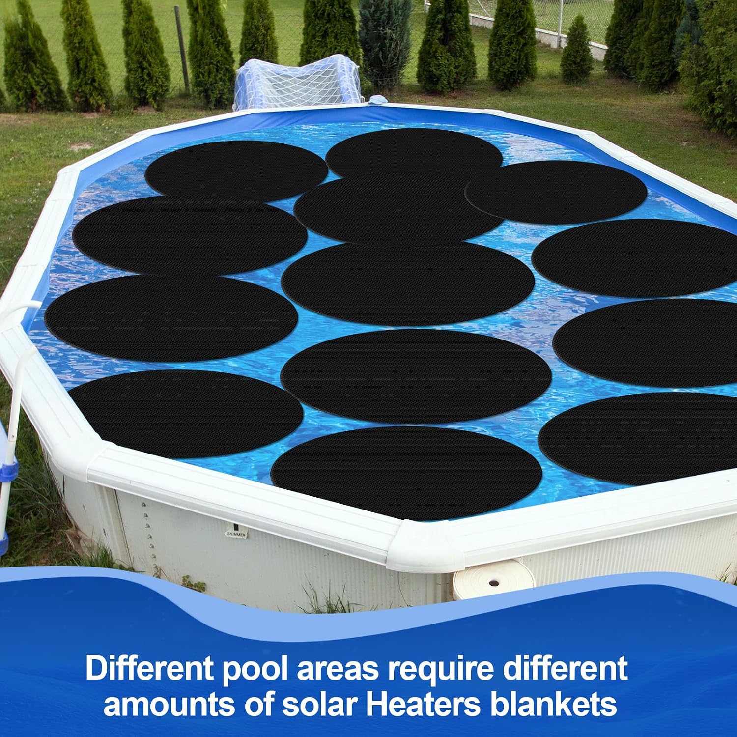 3 Pack Solar Pool Covers 6 Ft Round Pool Blankets for Heat Retention | Bubble Layer Design, 7.28 Mil Thickness