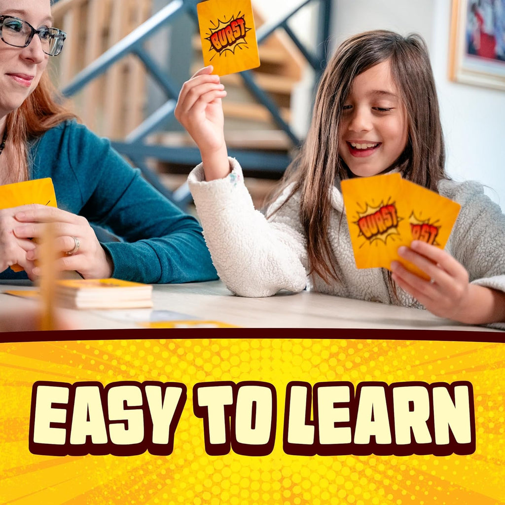 Burst - Card Games - Family Party - Game Night - for Kids 10 and Up - Games for Adults - Creators of Piles!