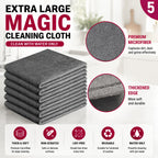 Extra Large Genie Magic Cleaning Cloth, 6PCS Microfiber Magic Cloth