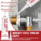 Pipe Thread Sealant, Lubricates & Seals Threads, Leak-Proof 100ml | High Vibration & Temperature Resistant,Leak-Proof