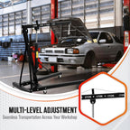 2-Ton Folding Engine Hoist with Leveler, 4400 Lbs Capacity