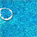2.2 Lbs Small Aquarium Substrate Gravel Sand, Polished Smooth Fish Tank Gravel, Colorfast Uncoated Vibrant Blue Sea