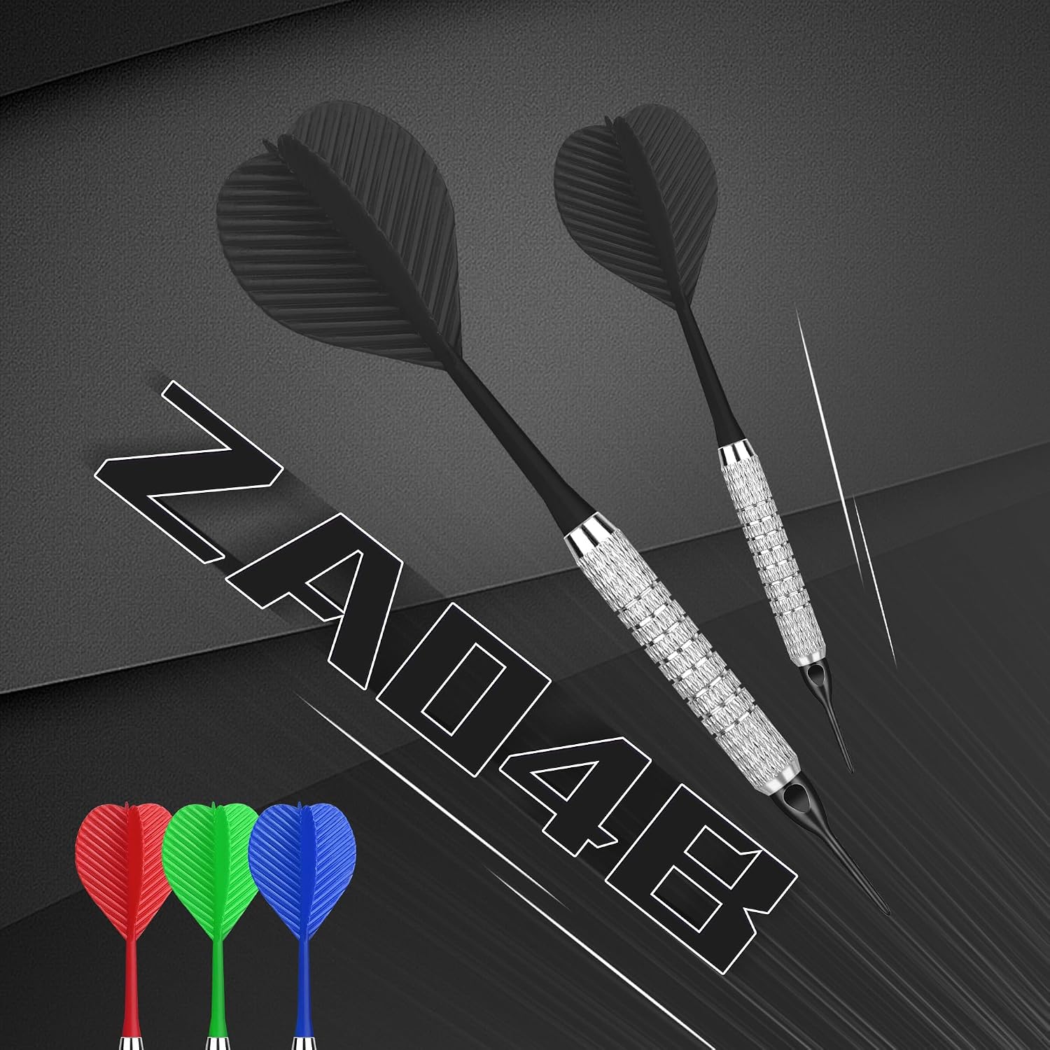 Plastic Tip Darts,12pcs Soft Darts Set with 100 Plastic Tips for Electronic Dartboard