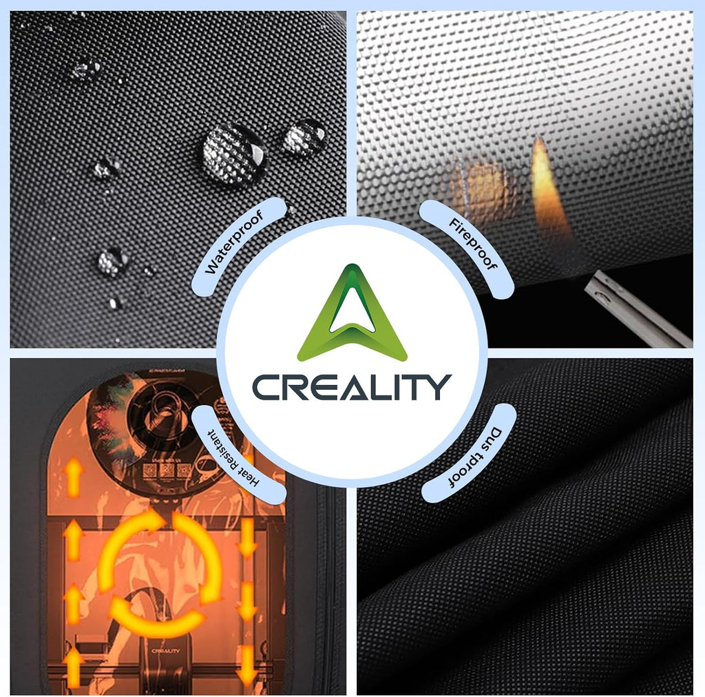 3D Printer Enclosure with Exhaust Fan Interface Fireproof&Dustproof Tent Constant Temperature Protective Cover Room