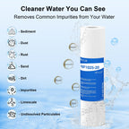 20 Micron 10" x 2.5" Sediment Water Filter Cartridge, 6-Pack