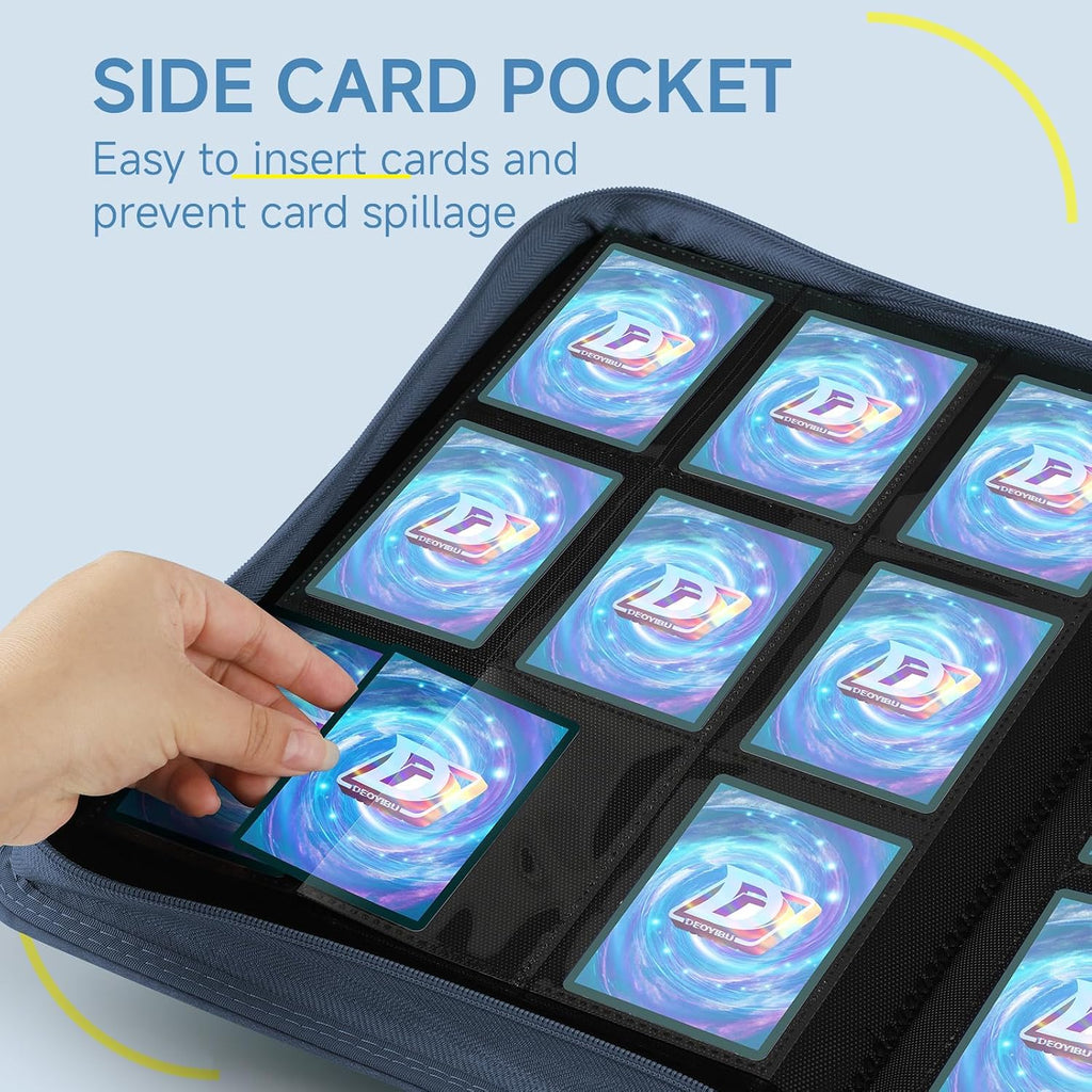 9 Pocket Card Binder,360 Pockets Trading Card Binder,Double Sided Pocket Collection Binder,Card Folder for