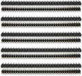 10 Pcs Straight Single Row 2.54mm 40 Pin Male Header, Breakaway Header Strip 0.1 Inch PCB Pin Headers for Breadboard Connector Electronic Circuit Board (Silver+Gold+Black)