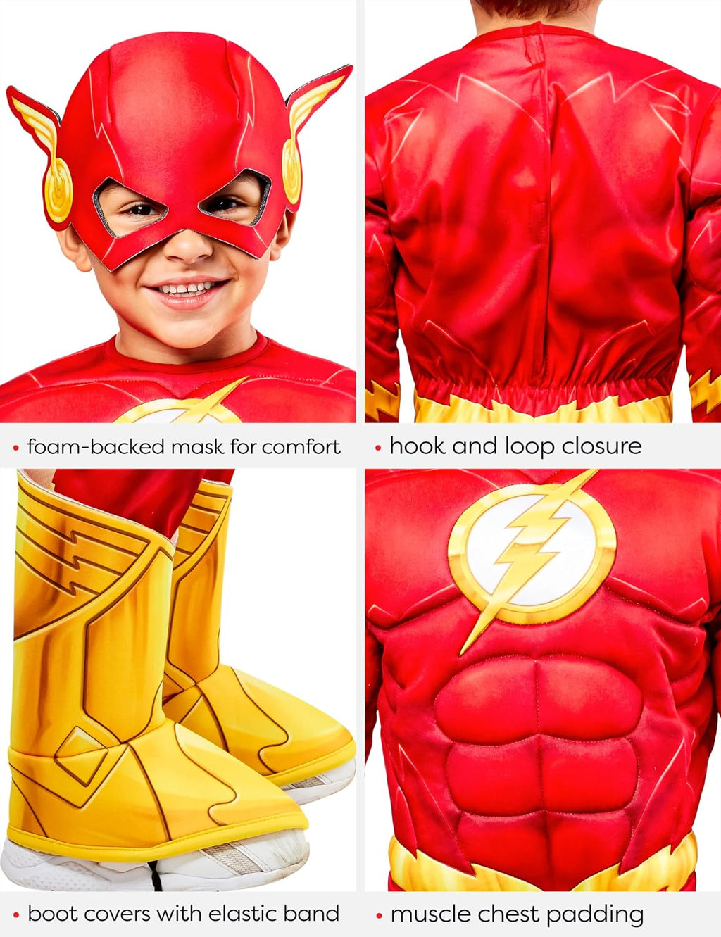 DC Comics Superheroes Costume for Toddlers, Baby Boys Costume