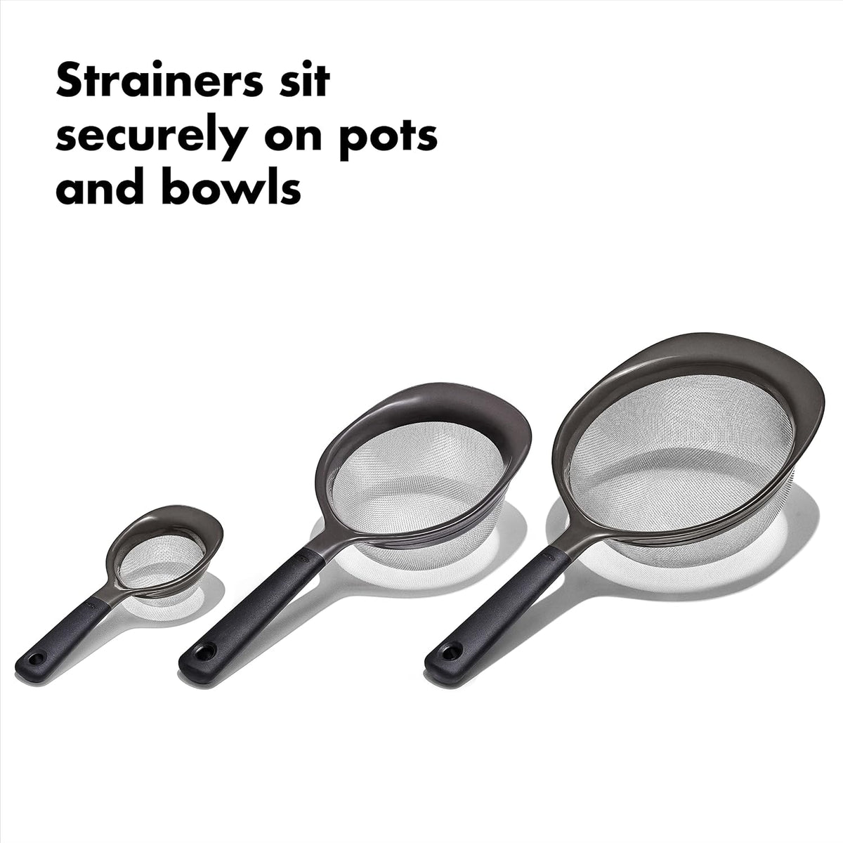 OXO Good Grips 3-Piece Strainer Set