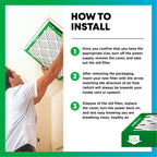 20x30x1 Air Filter MERV 8 Dust & Allergy Defense (4-Pack)