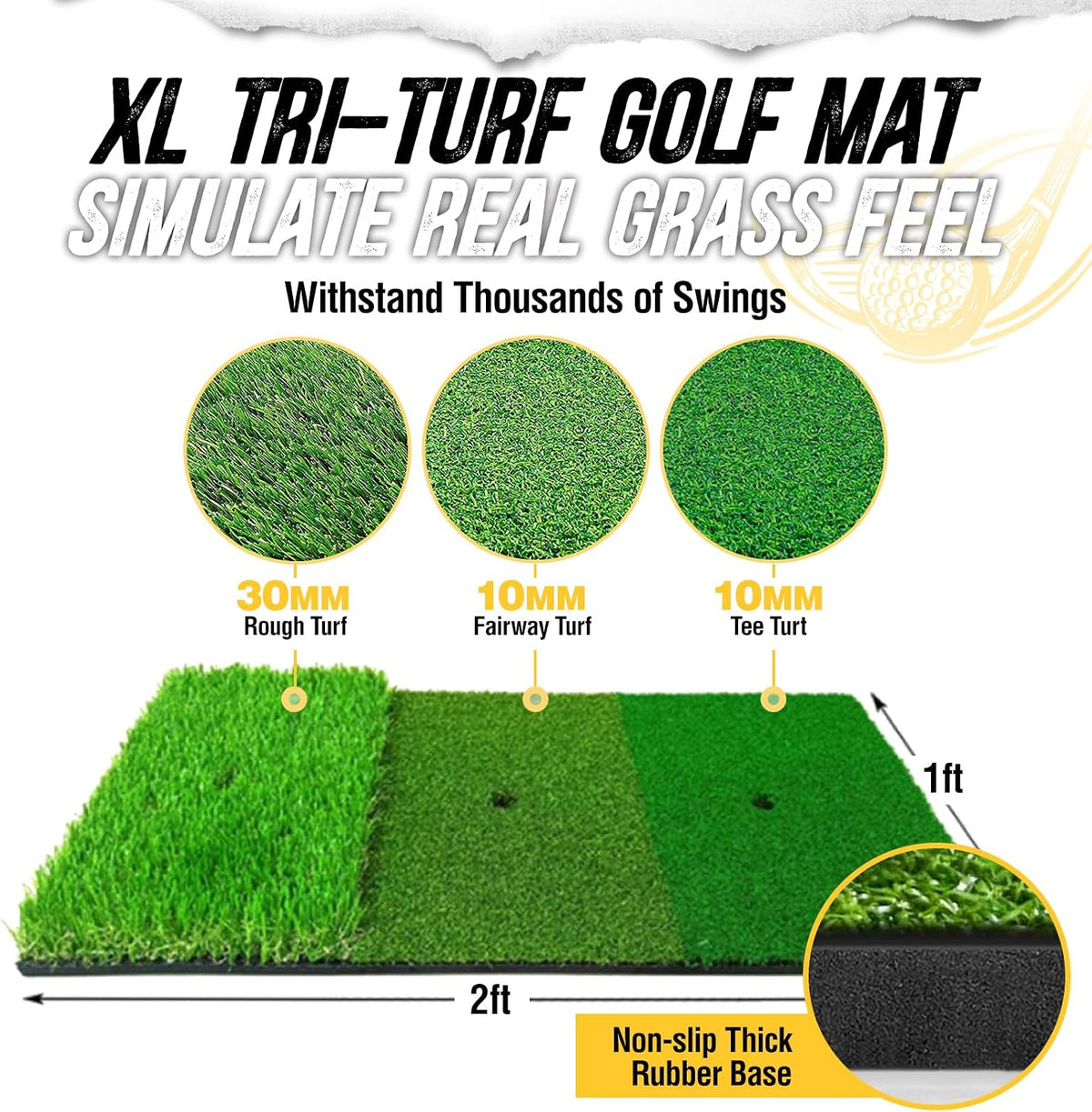 10x7FT Golf nets for Backyard Driving Real Golf Balls with Target