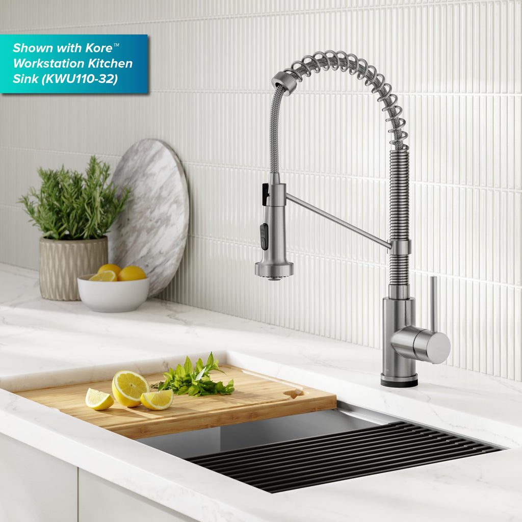 Bolden Touch Kitchen Faucet w/Pull Down Sprayer, Spot-Free Stainless