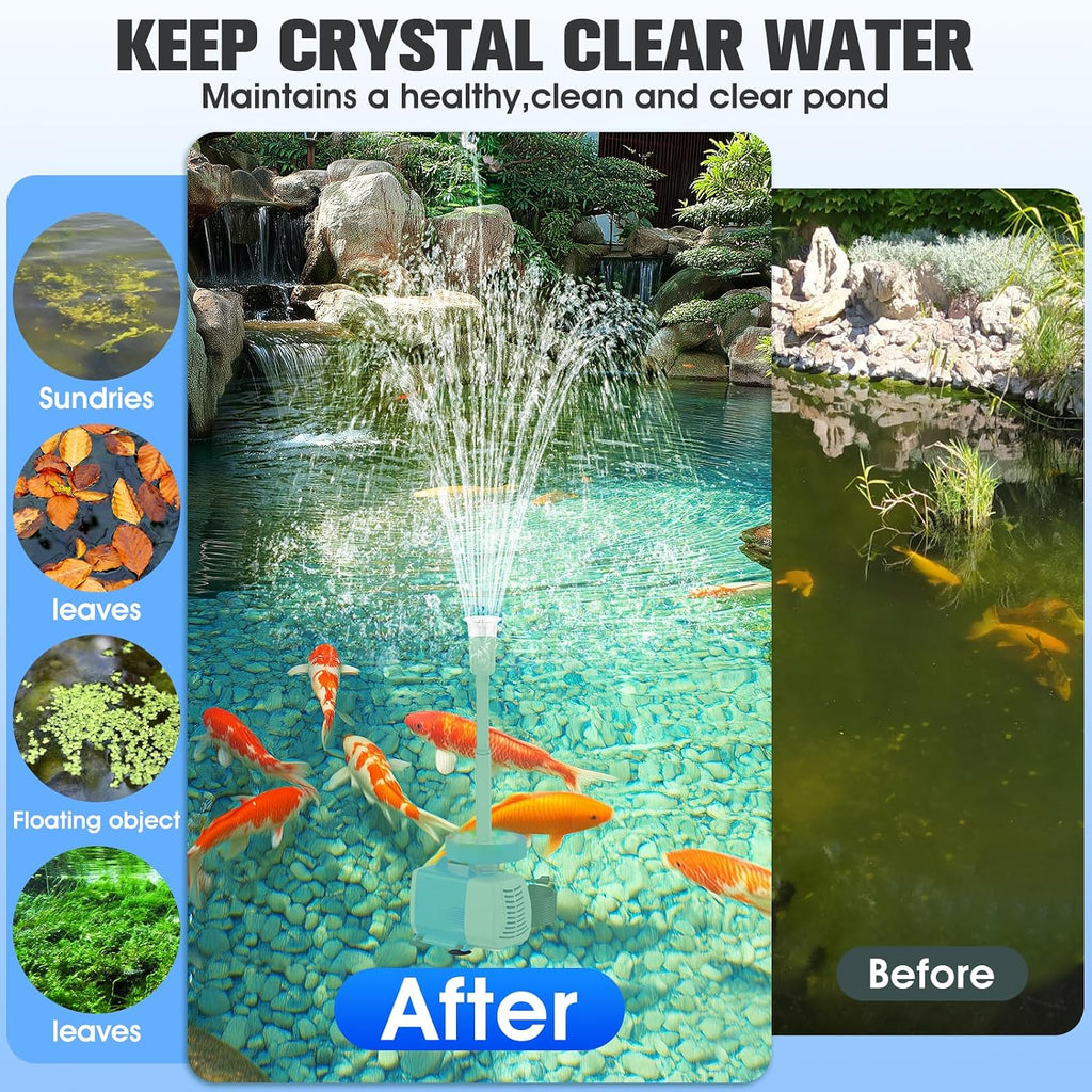 Submersible Pump|Pond Filter System Kit|Pond Filter Fountain