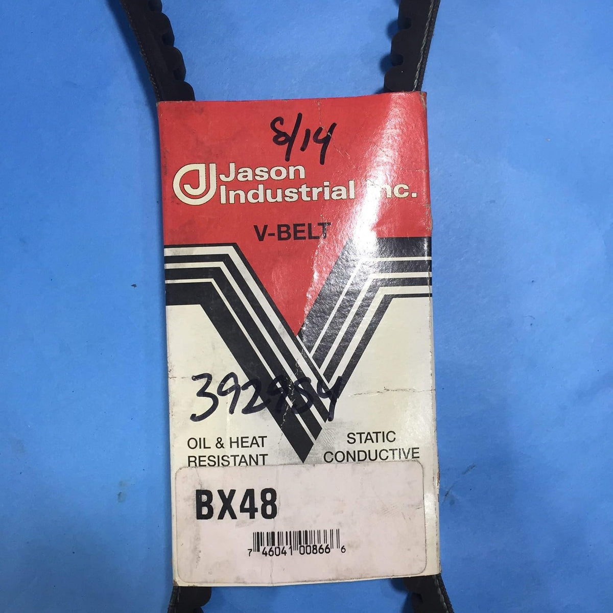 Jason Industrial BX48 Cogged Classical V-Belts (21/32-inch Top Width, 13/32-inch Thick)