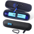 Water Filter Straw with Carry Case, Blue | Lightweight Emergency Purifier, Survival Gear, Includes Zip Lock Bag