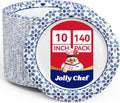10 inch 140 Pack Disposable Paper Plates